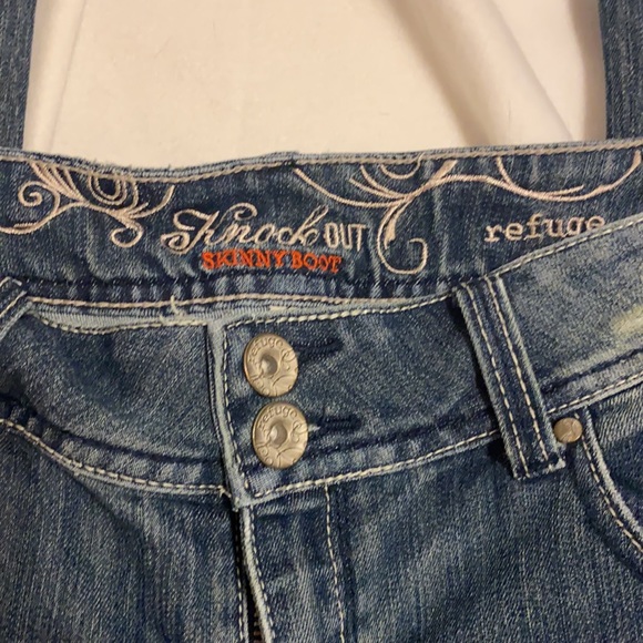 Refuge Knockout Skinny Boot Jeans 14L - Picture 2 of 4